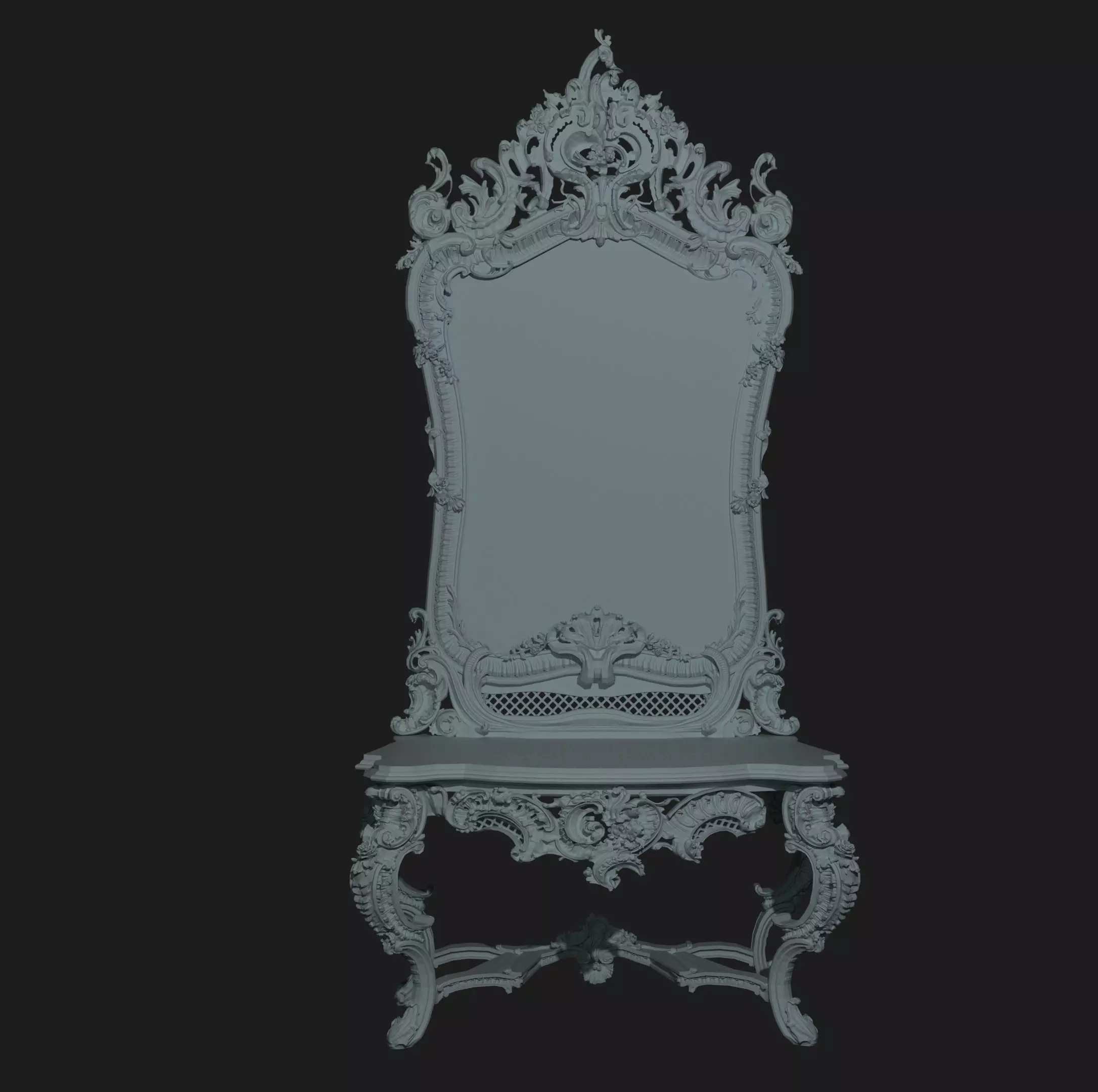 MIRROR ornate chair Free 3D model