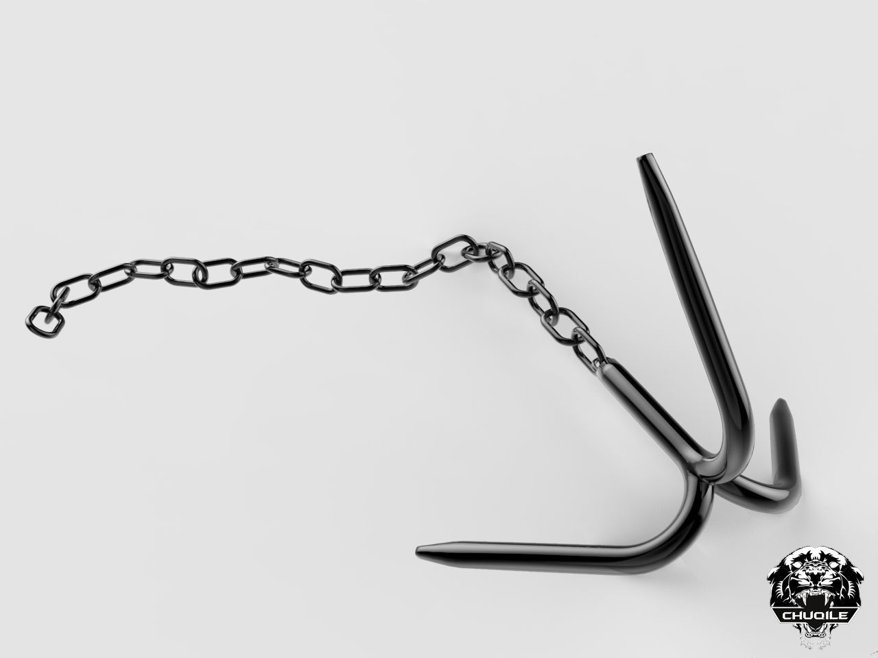 Grappling Hook Low-poly 3D model_2