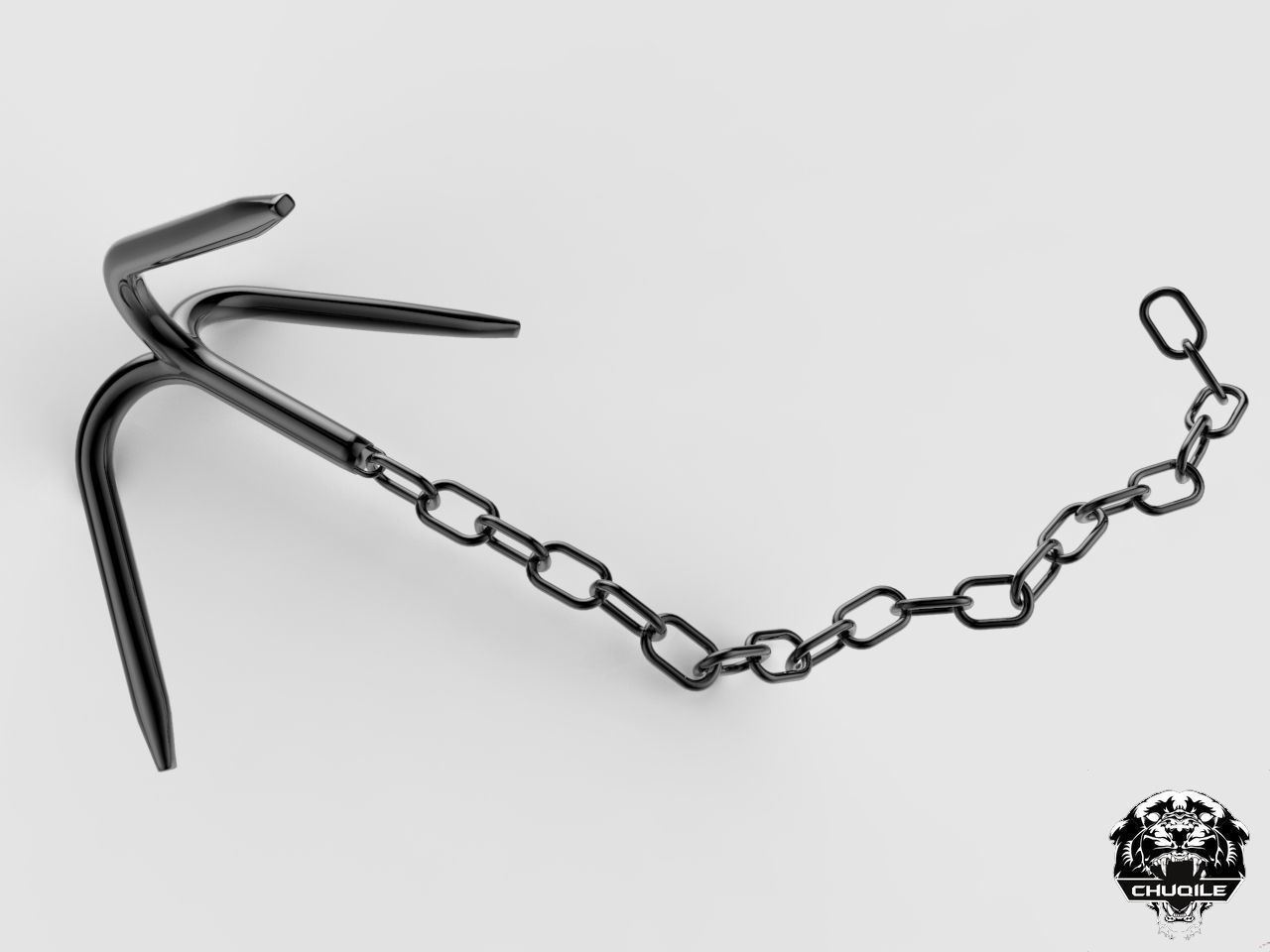 Grappling Hook Low-poly 3D model_1