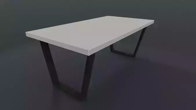 Minimalist rectangular coffee-table