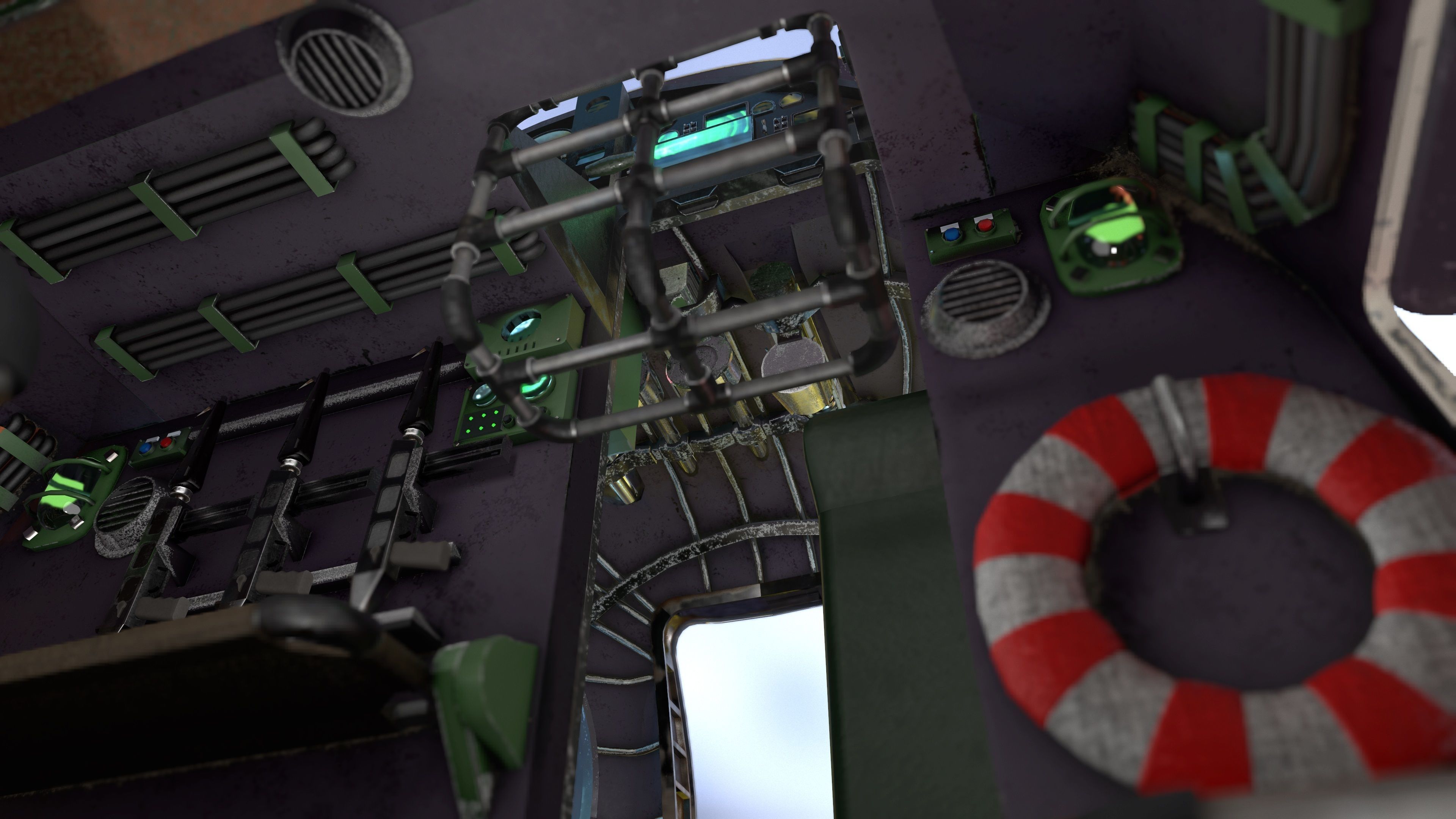 FALCO flying boat Low-poly 3D model_21