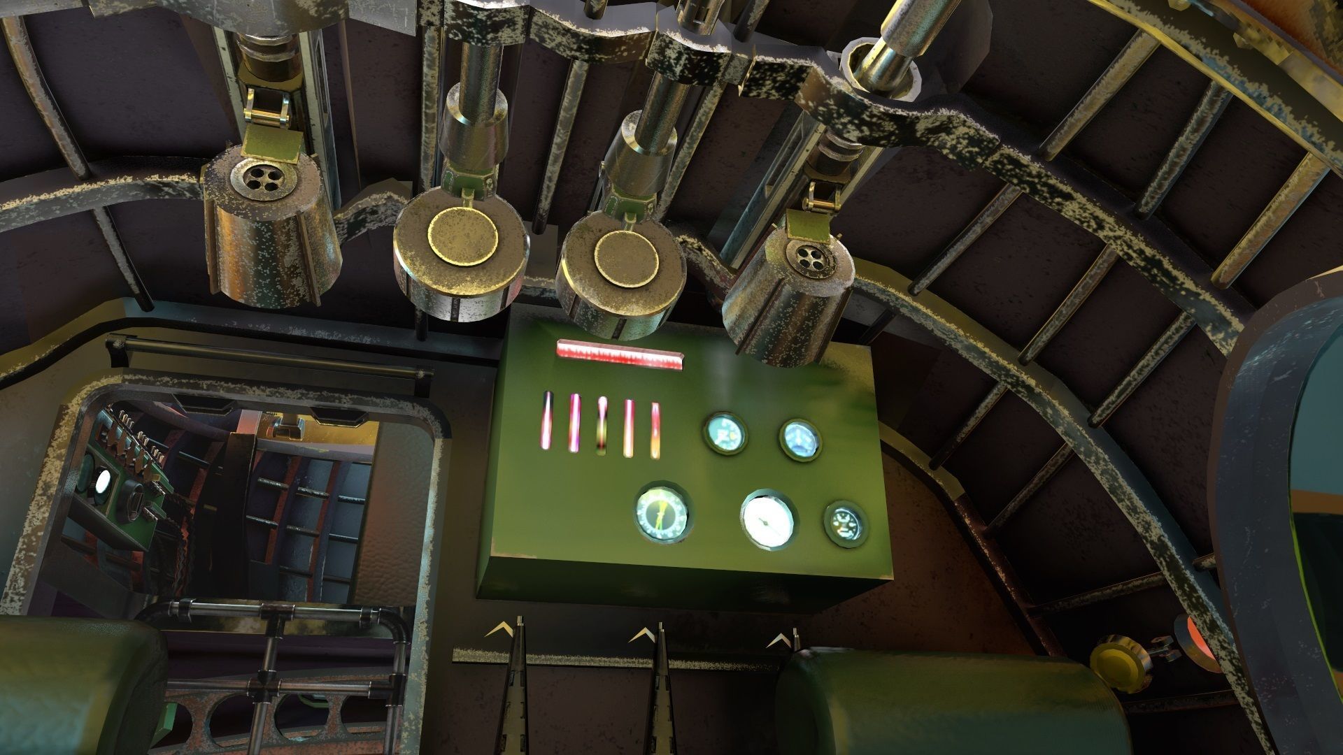 FALCO flying boat Low-poly 3D model_19