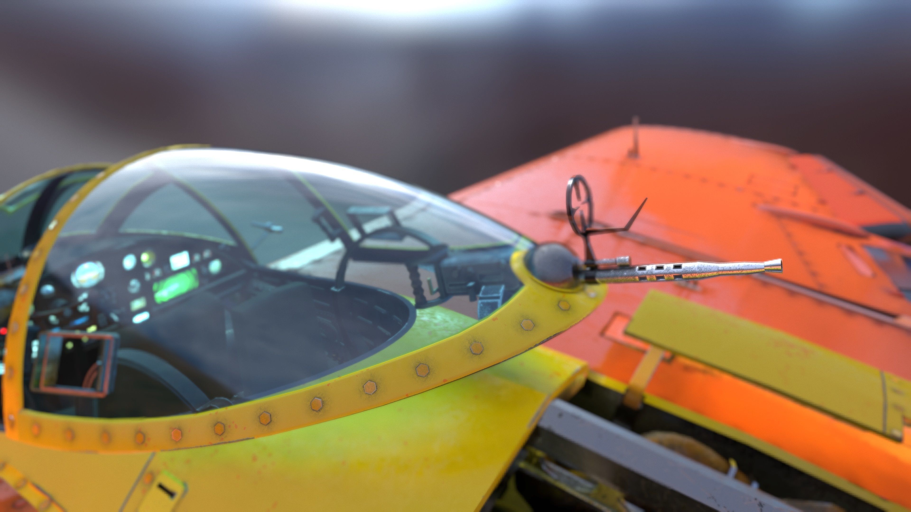 FALCO flying boat Low-poly 3D model_12