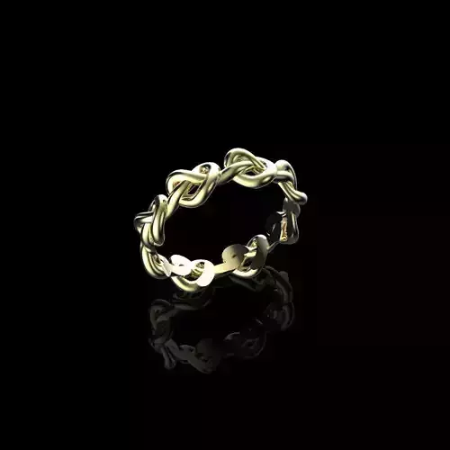 Heart Pretzel Band Ring