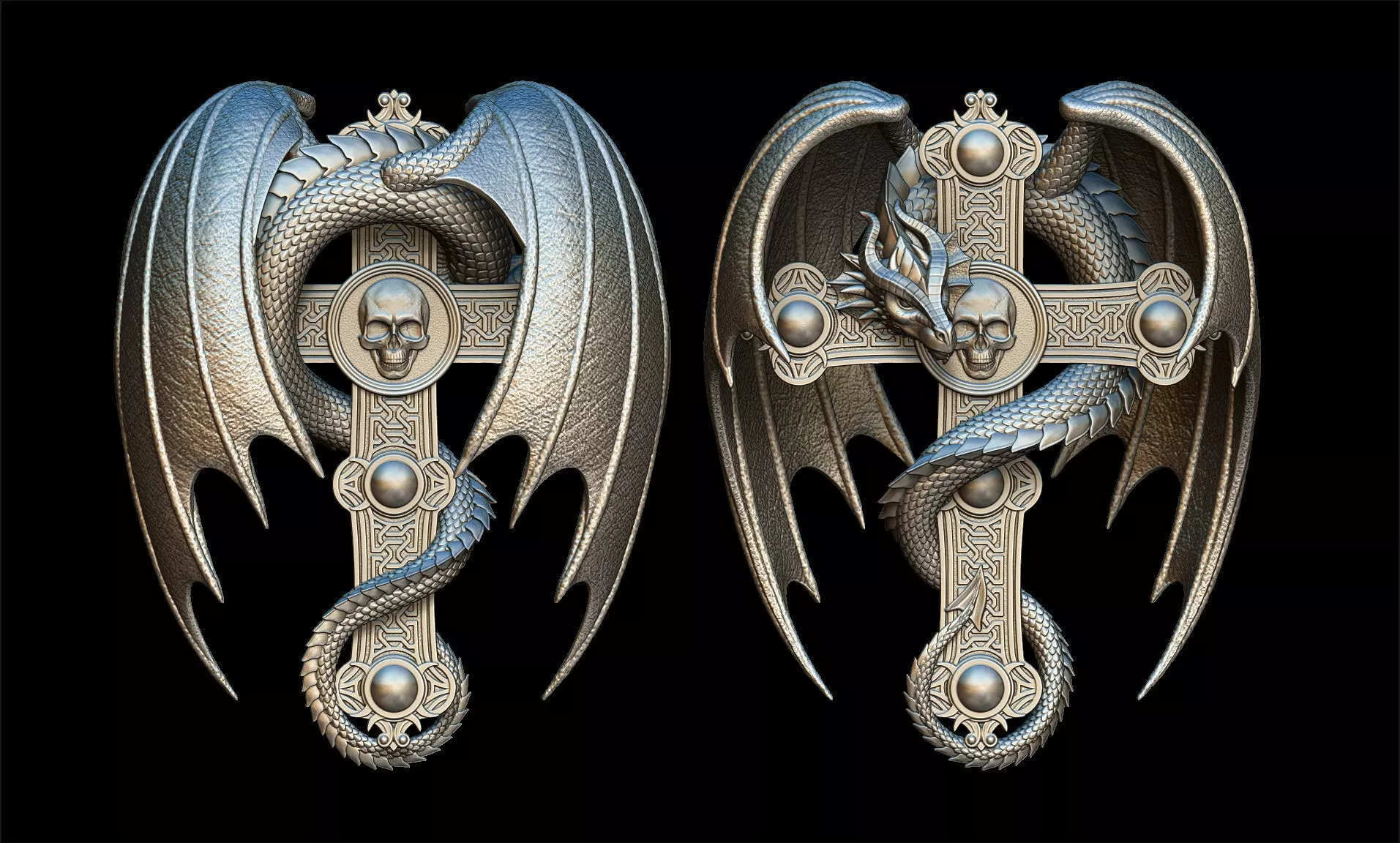 Dragon Cross 3D print model_0