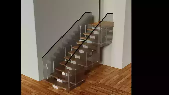 Stairs with Glass