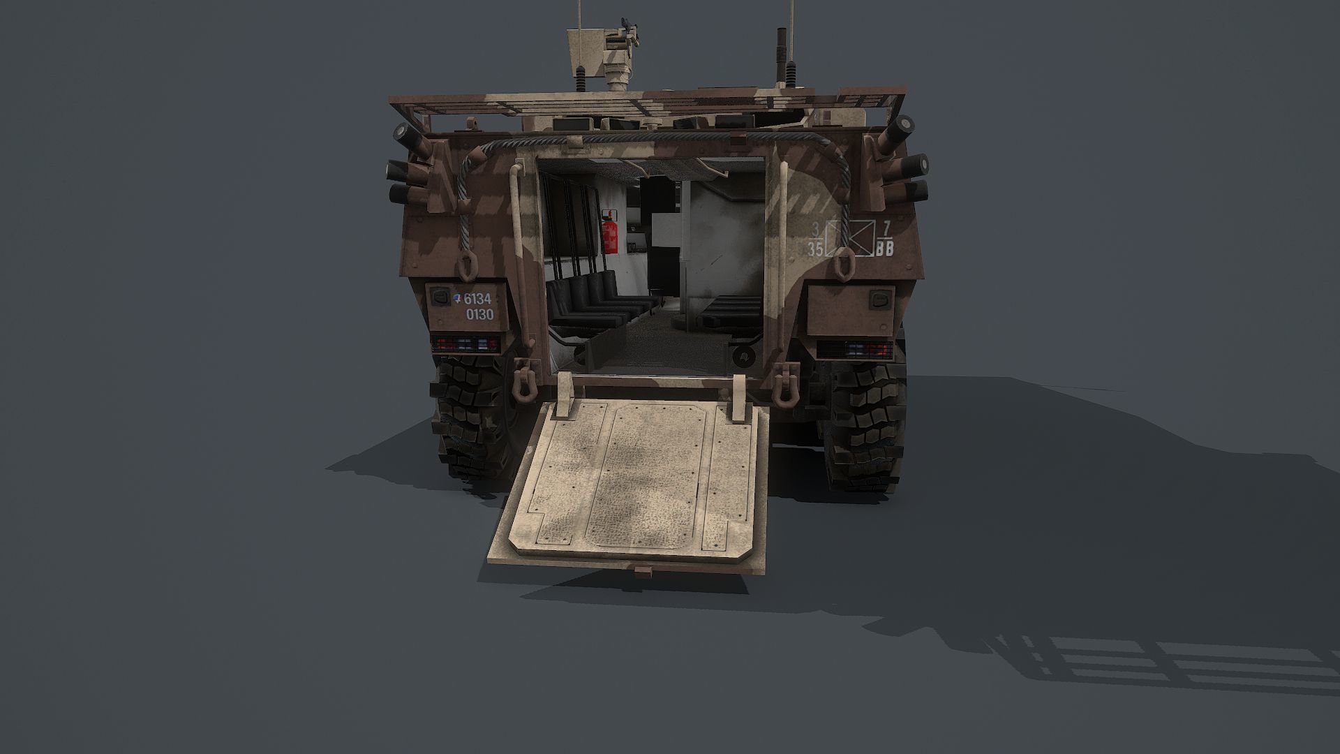 VBCI - 2 Nexter  Low-poly 3D model_9