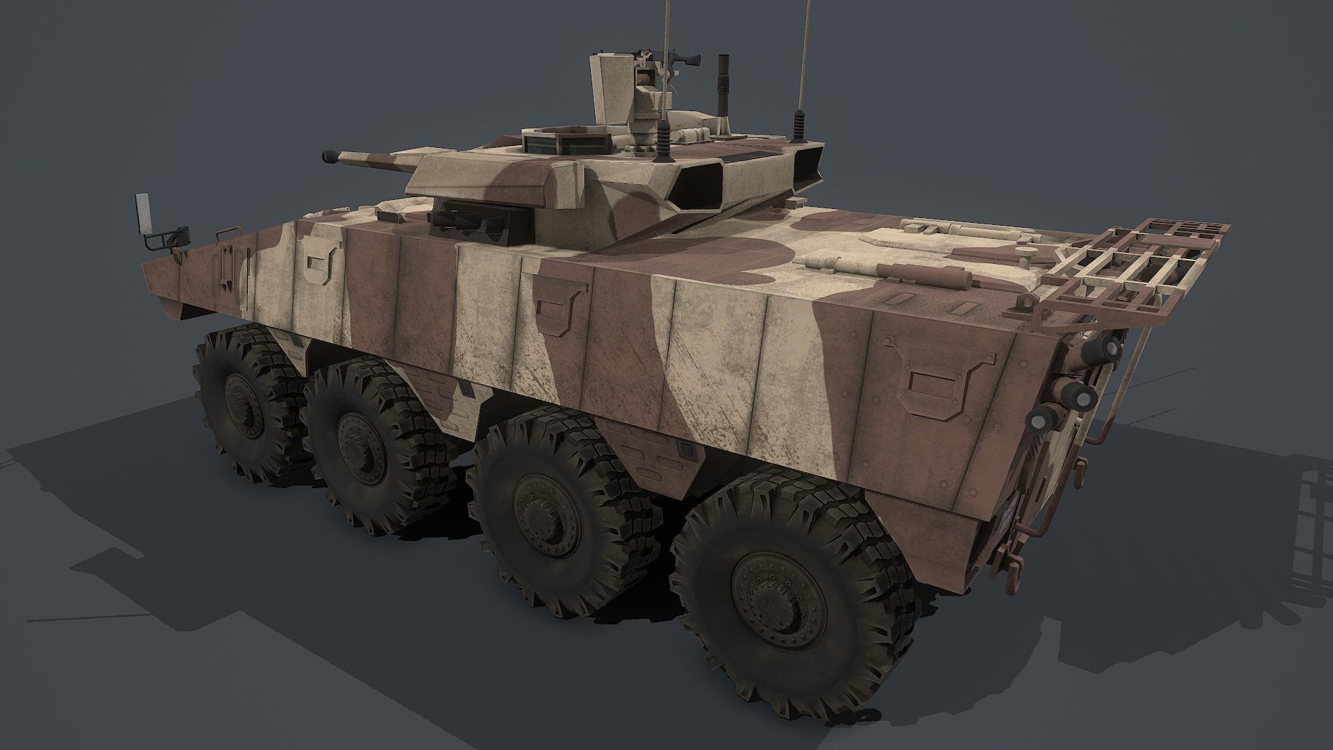 VBCI - 2 Nexter  Low-poly 3D model_1