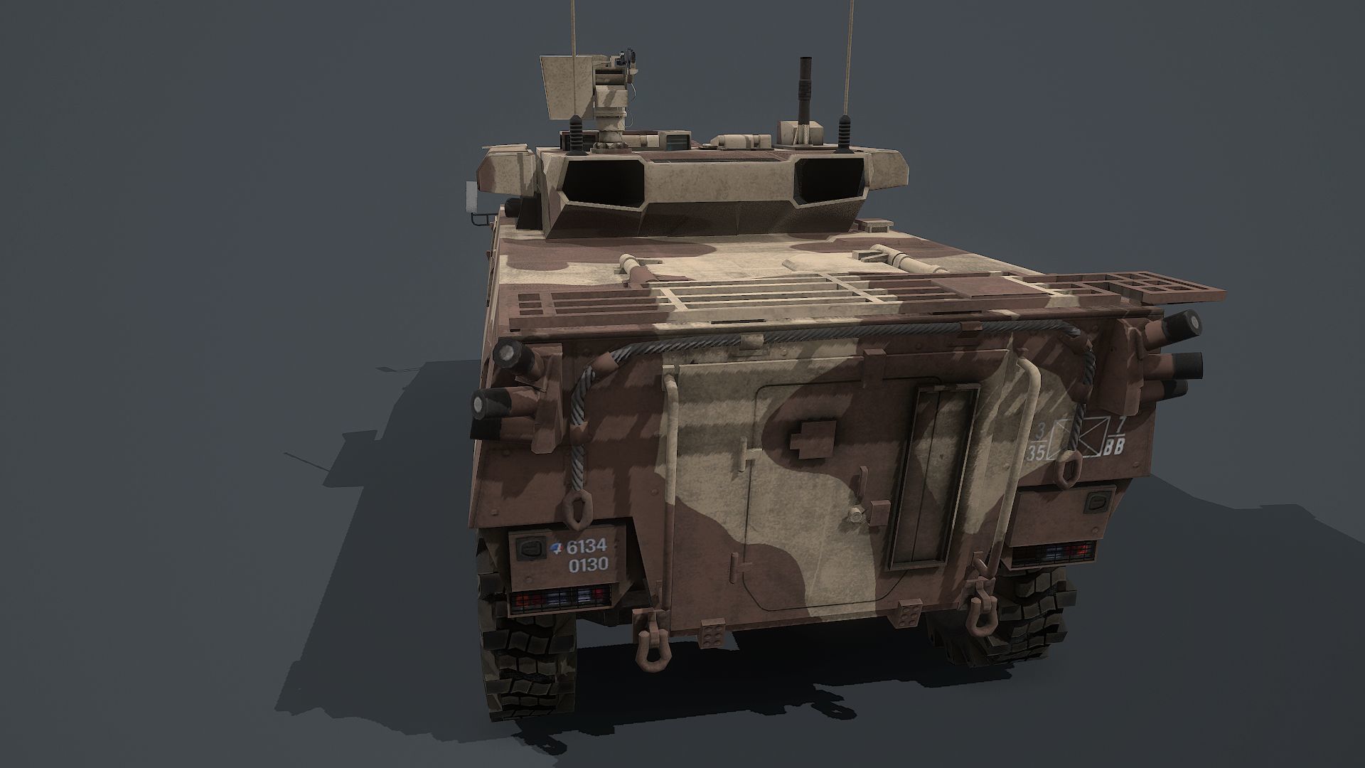 VBCI - 2 Nexter  Low-poly 3D model_2