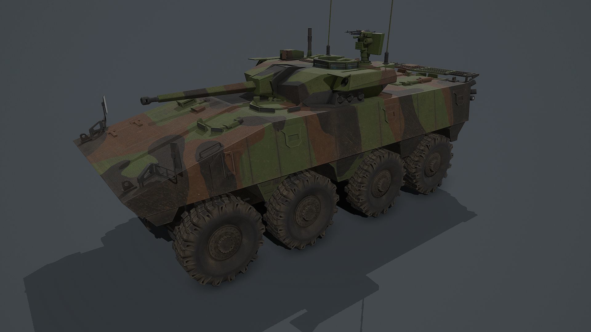VBCI - 2 Nexter  Low-poly 3D model_10