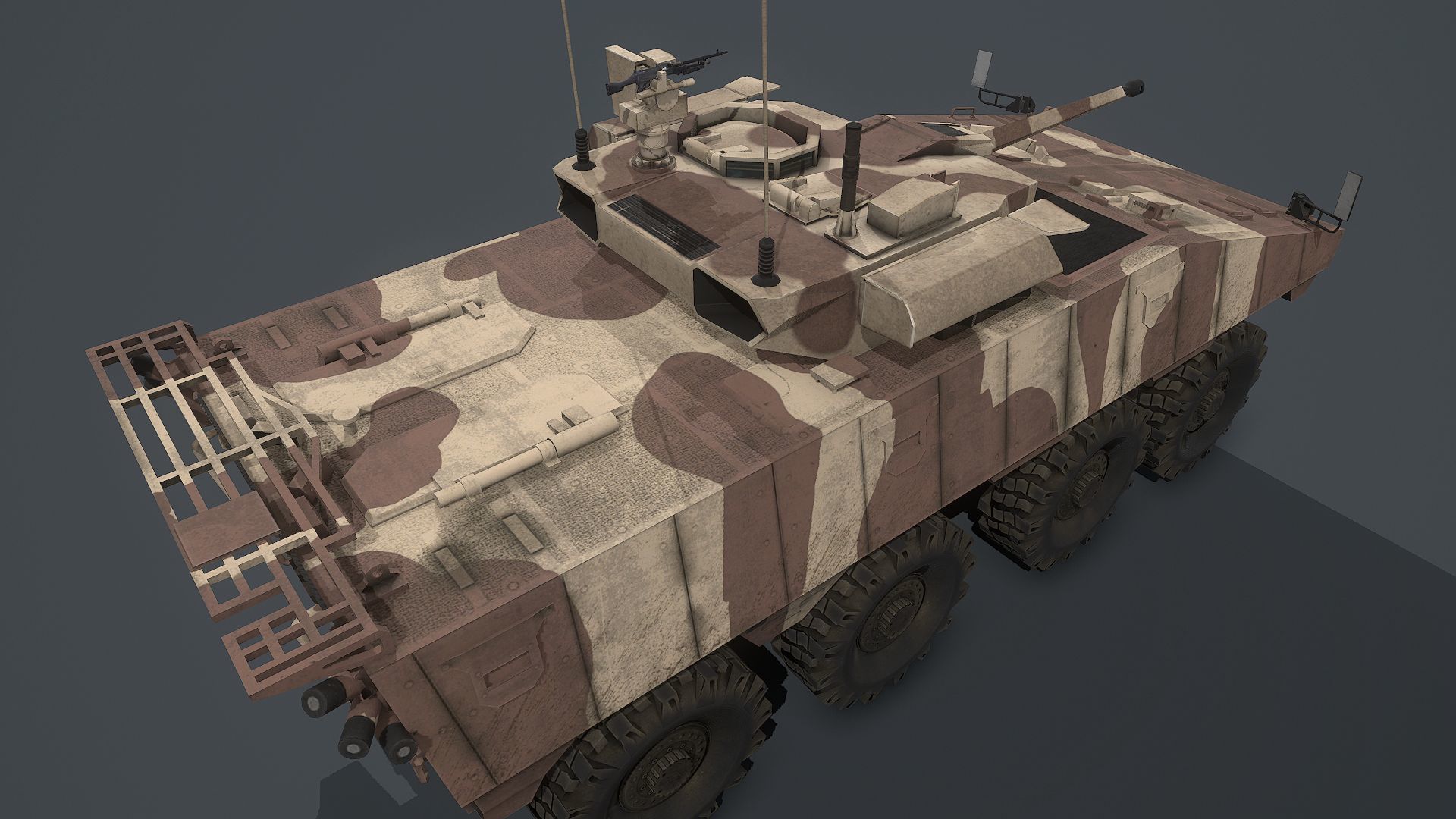 VBCI - 2 Nexter  Low-poly 3D model_4