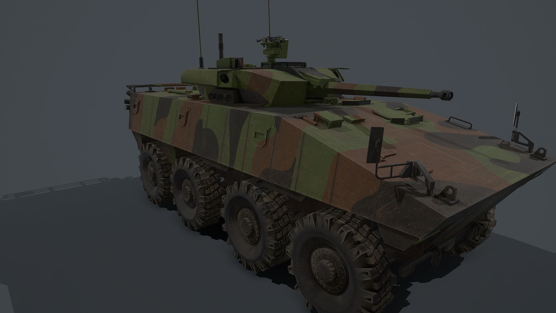 VBCI - 2 Nexter  Low-poly 3D model_13