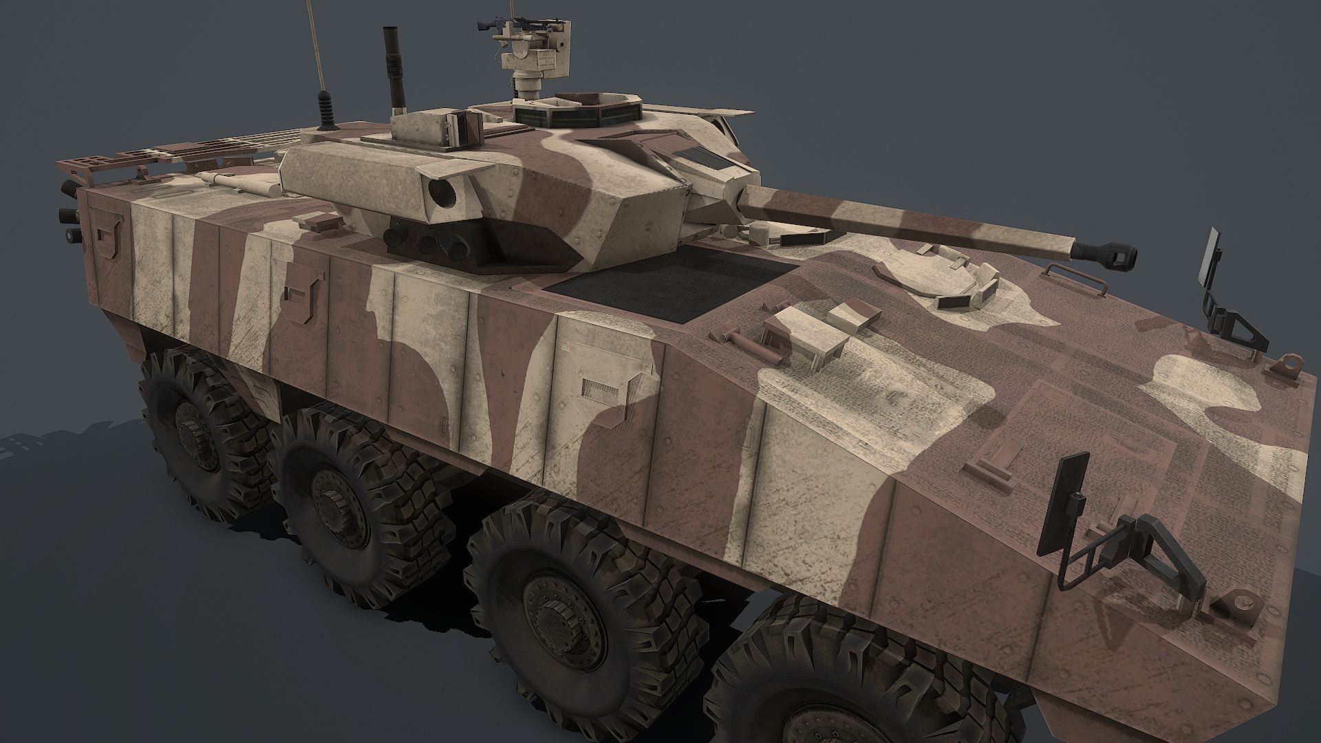 VBCI - 2 Nexter  Low-poly 3D model_5
