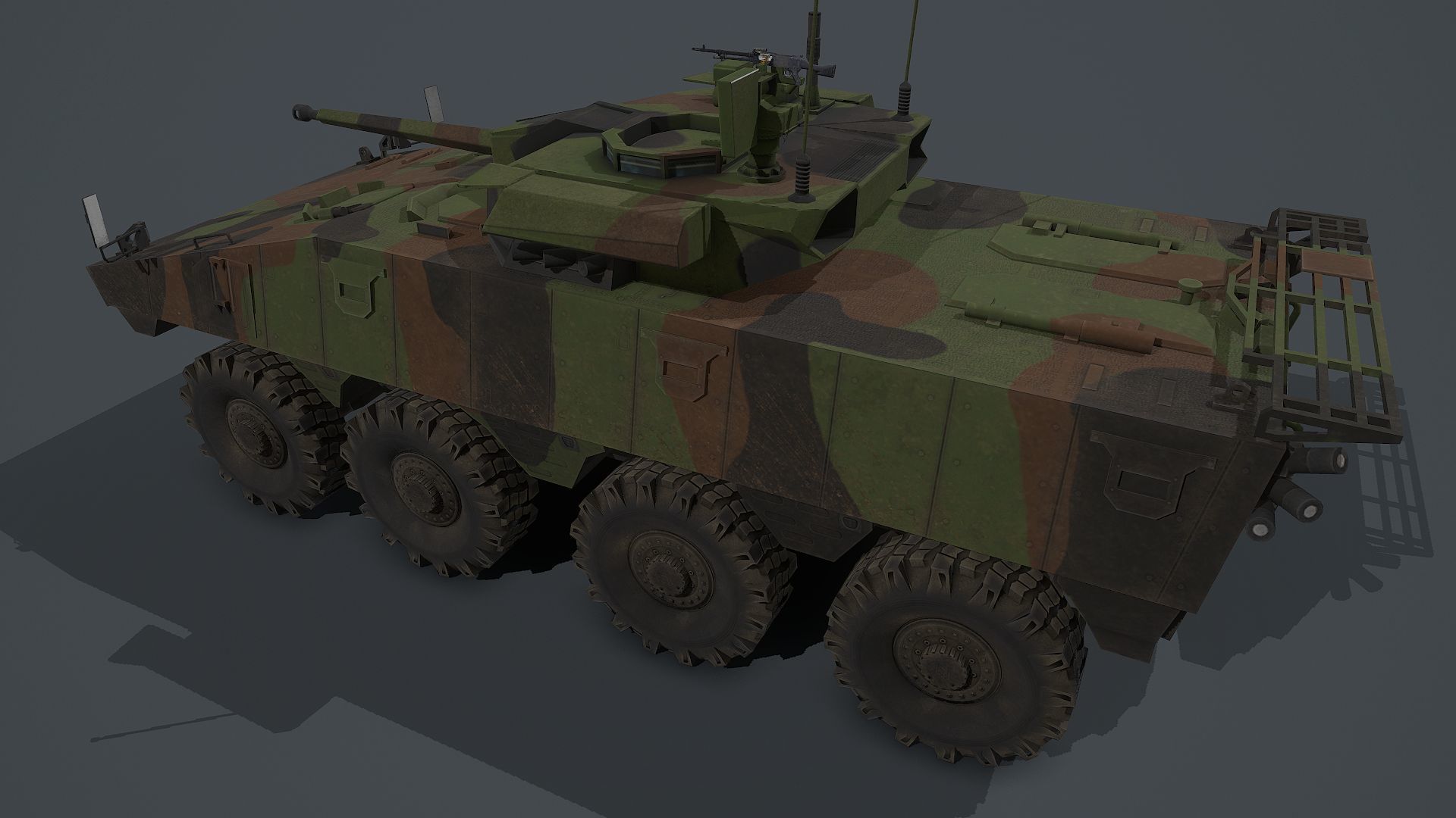 VBCI - 2 Nexter  Low-poly 3D model_11