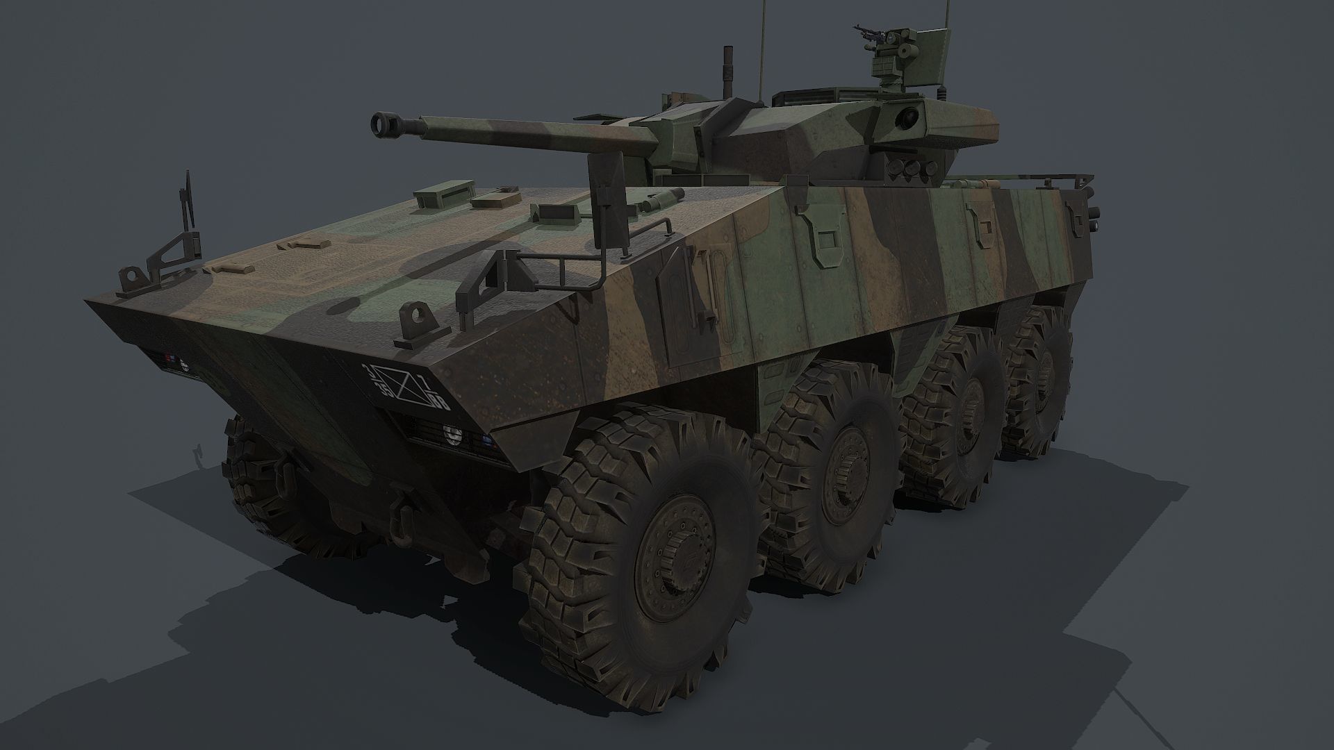 VBCI - 2 Nexter  Low-poly 3D model_21