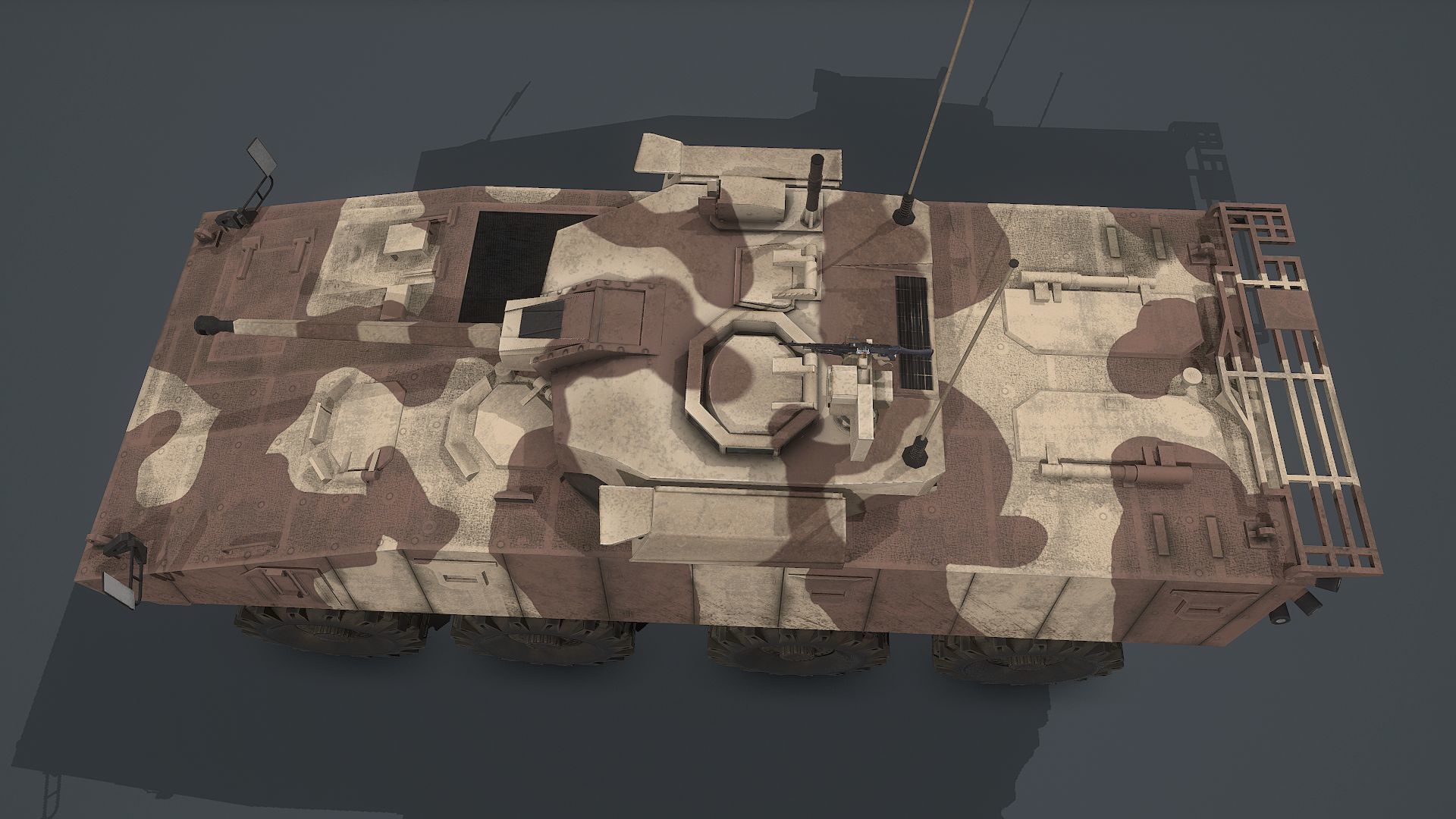 VBCI - 2 Nexter  Low-poly 3D model_8