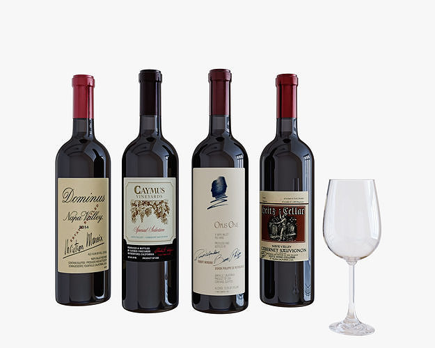Wine bottle 3D model