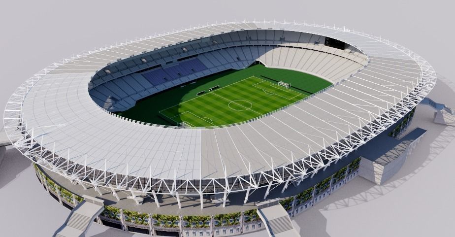 Ajinomoto Stadium - Tokyo 3D model_4
