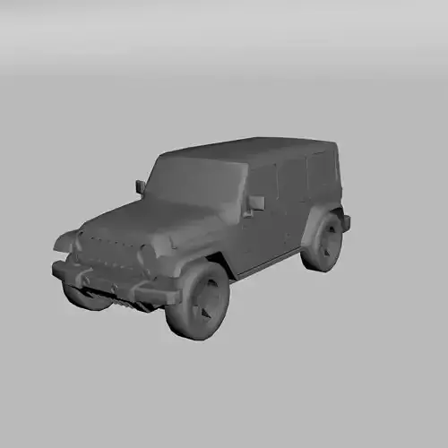 Jeep Wrangler Unlimited 3D print model