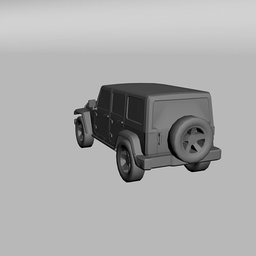 Jeep Wrangler Unlimited 3D print model 5