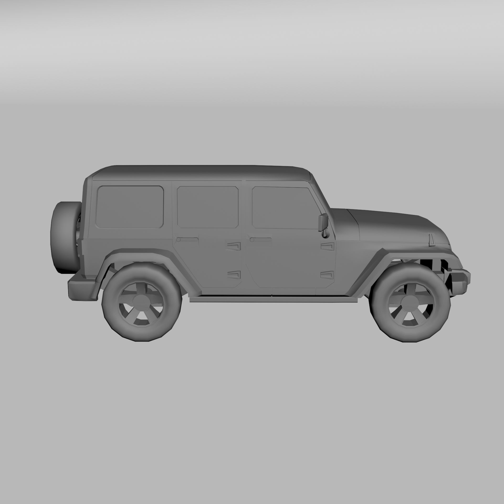 Jeep Wrangler Unlimited 3D print model_8
