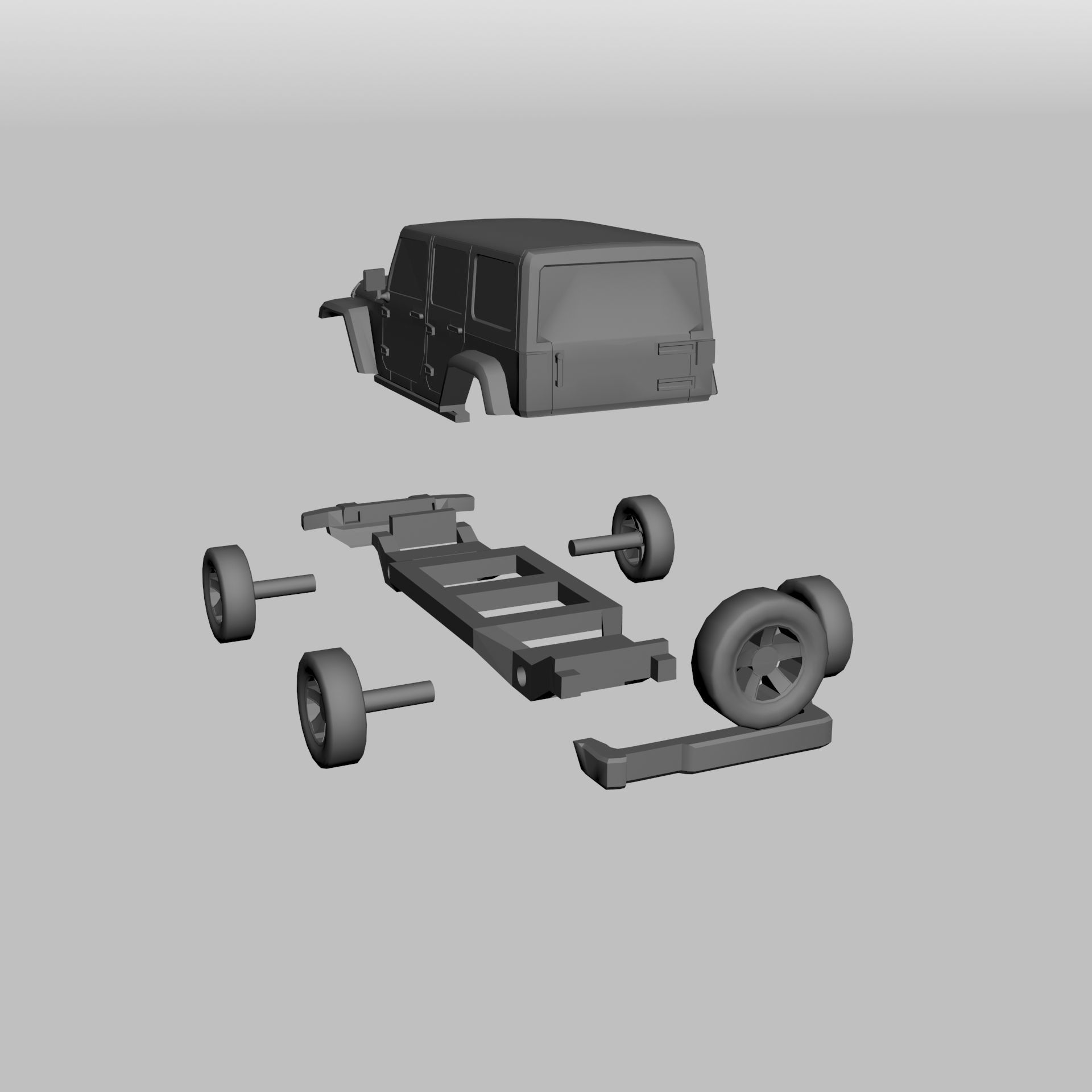 Jeep Wrangler Unlimited 3D print model_12