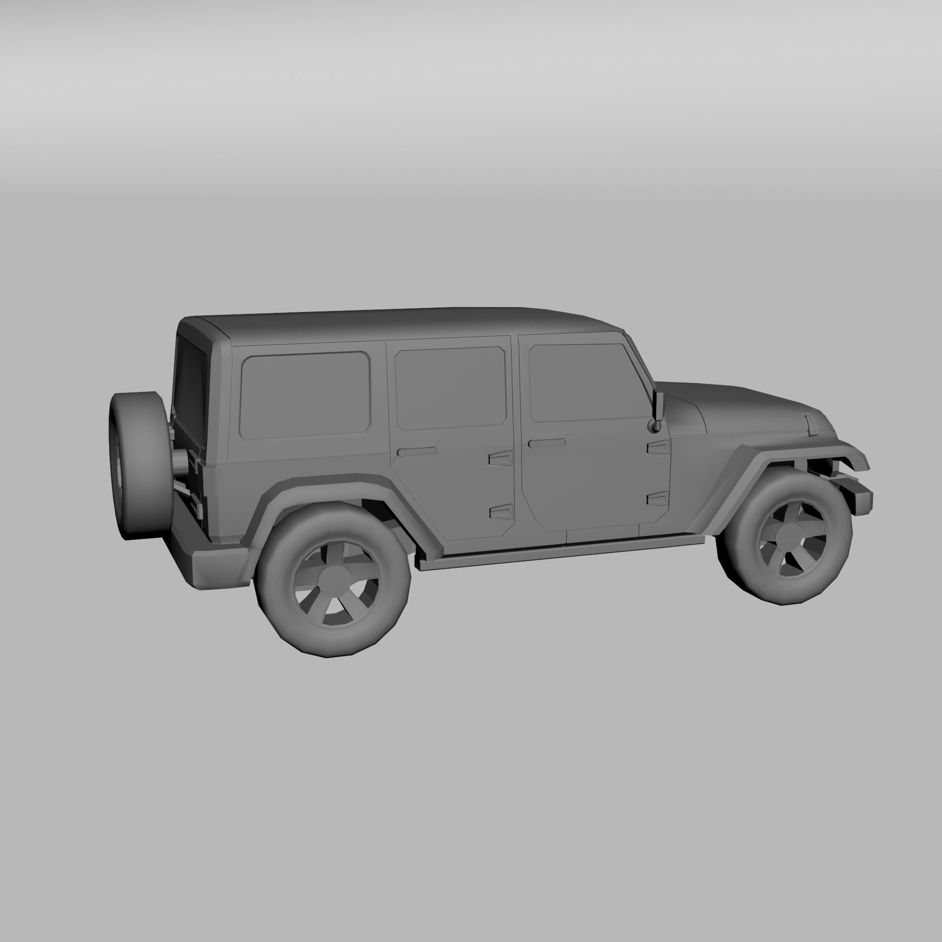 Jeep Wrangler Unlimited 3D print model_7