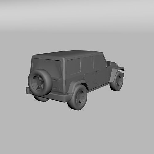 Jeep Wrangler Unlimited 3D print model 7