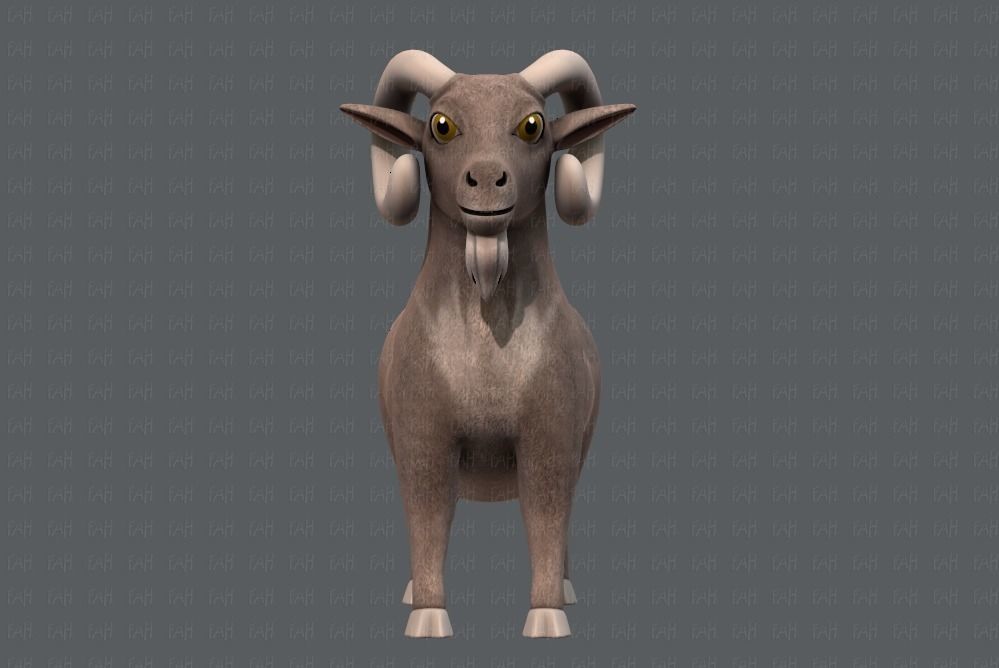 Sheep V01 Low-poly 3D model_1