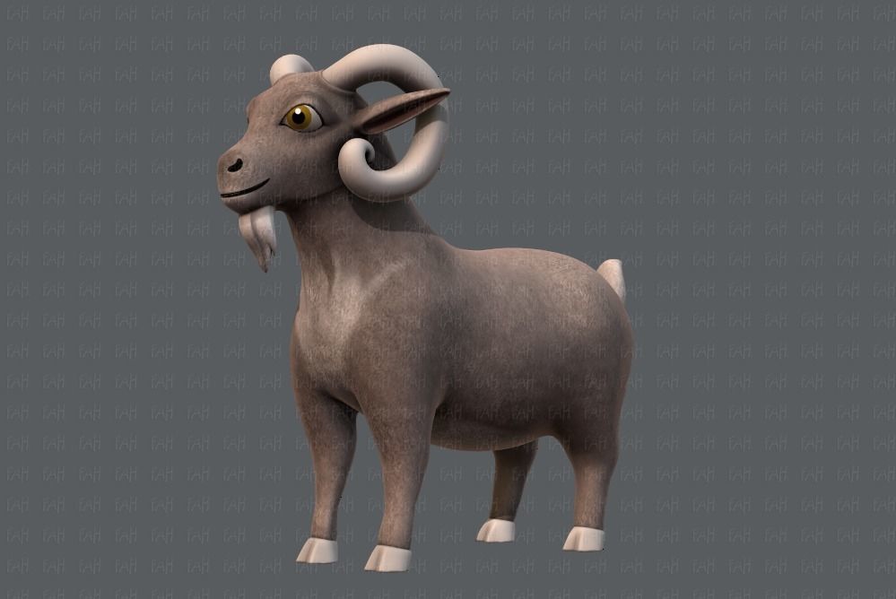 Sheep V01 Low-poly 3D model_8