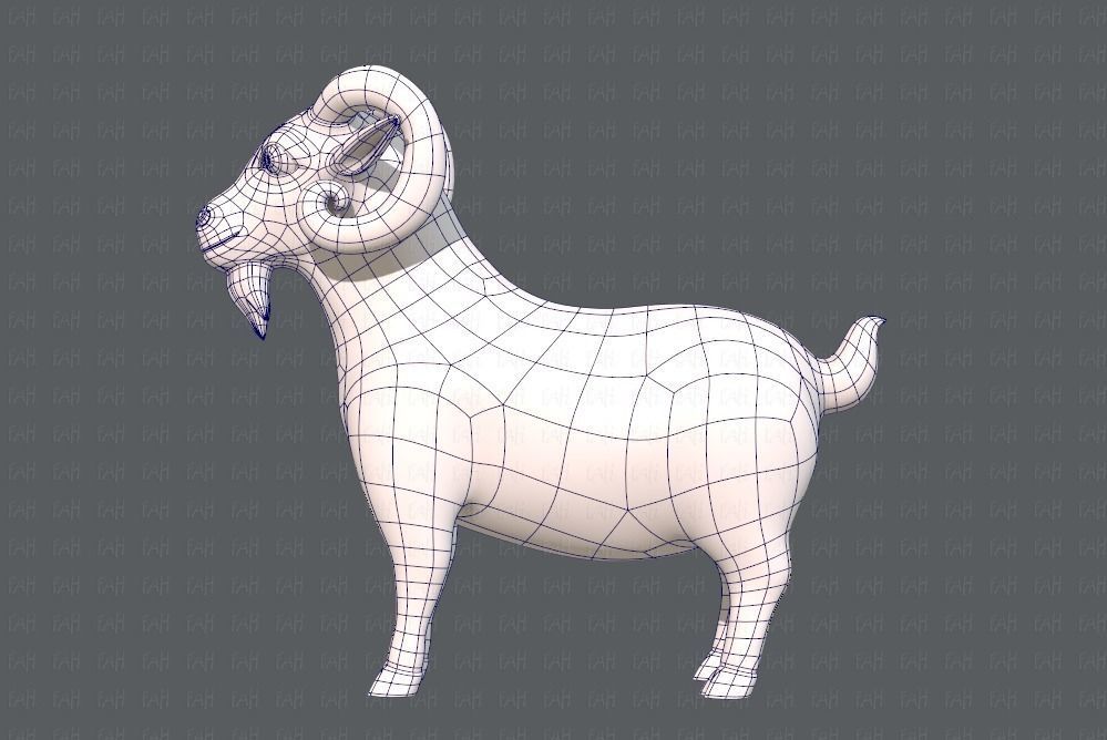 Sheep V01 Low-poly 3D model_15