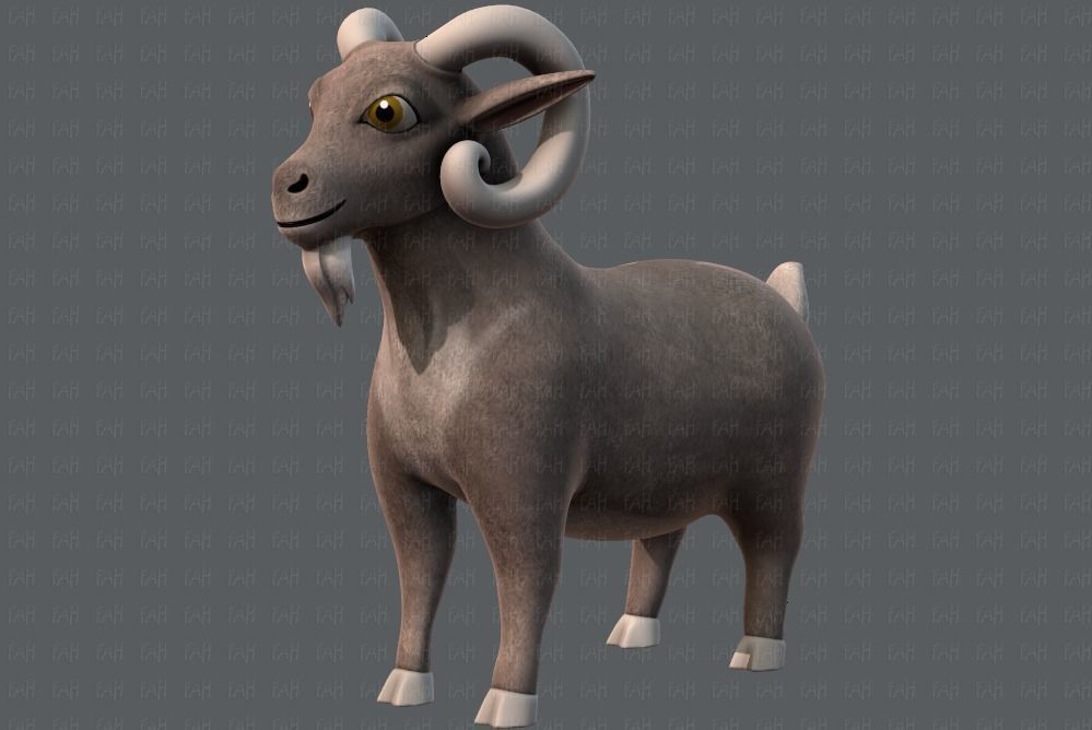 Sheep V01 Low-poly 3D model_37