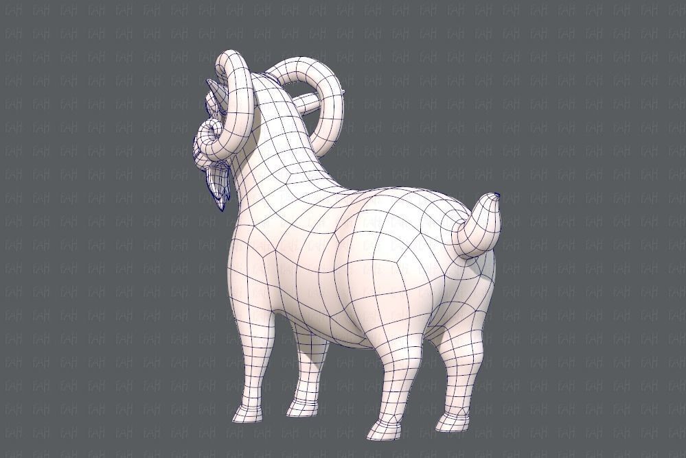 Sheep V01 Low-poly 3D model_14