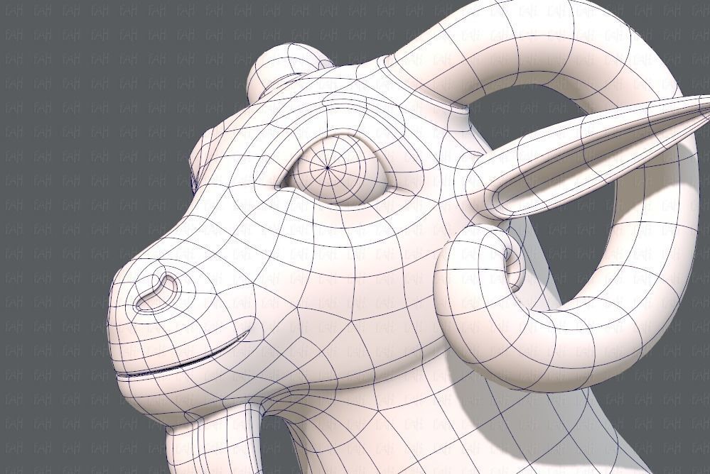 Sheep V01 Low-poly 3D model_32