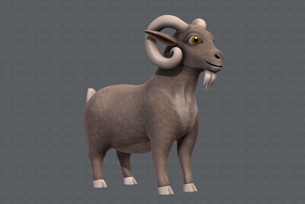 Sheep V01 Low-poly 3D model_2