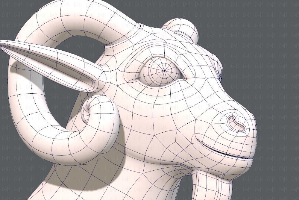 Sheep V01 Low-poly 3D model_26