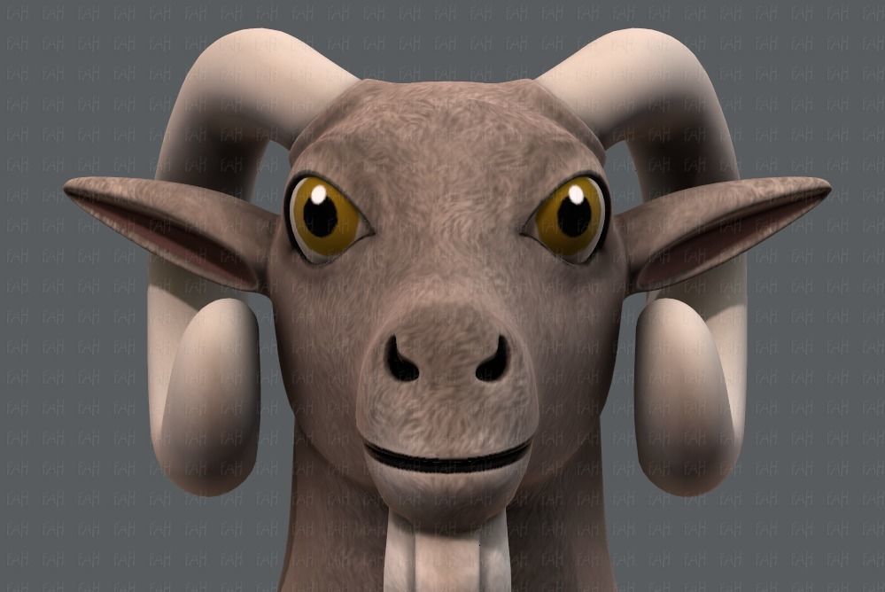 Sheep V01 Low-poly 3D model_17