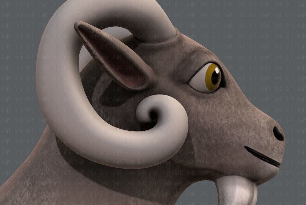 Sheep V01 Low-poly 3D model_19