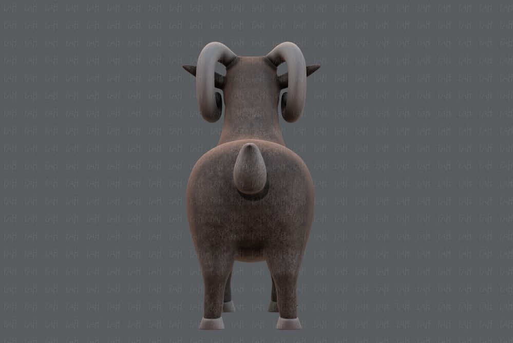 Sheep V01 Low-poly 3D model_5