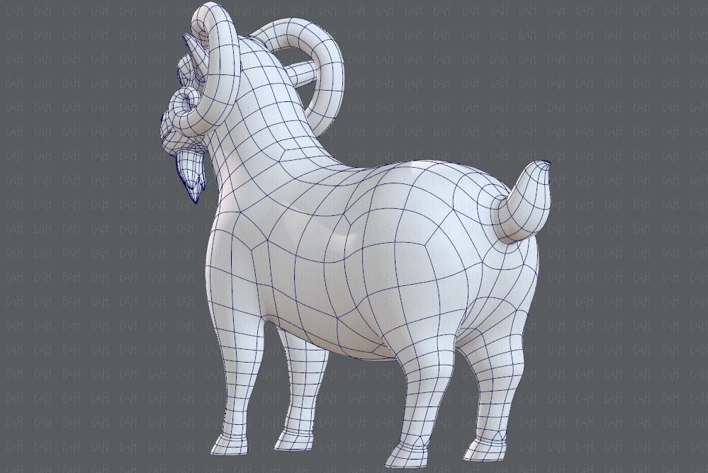 Sheep V01 Low-poly 3D model_40