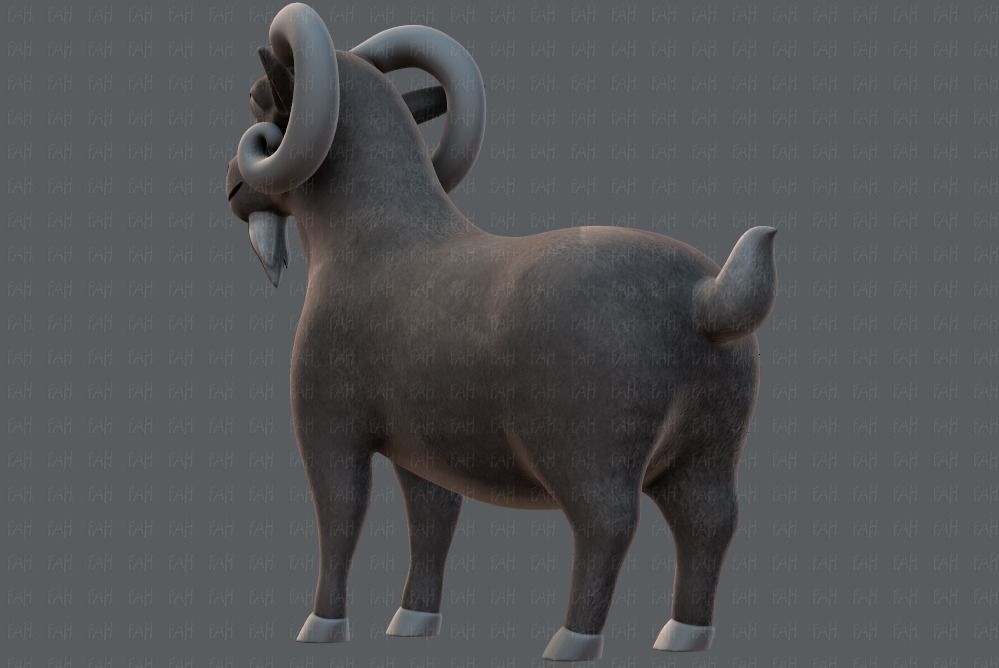 Sheep V01 Low-poly 3D model_39