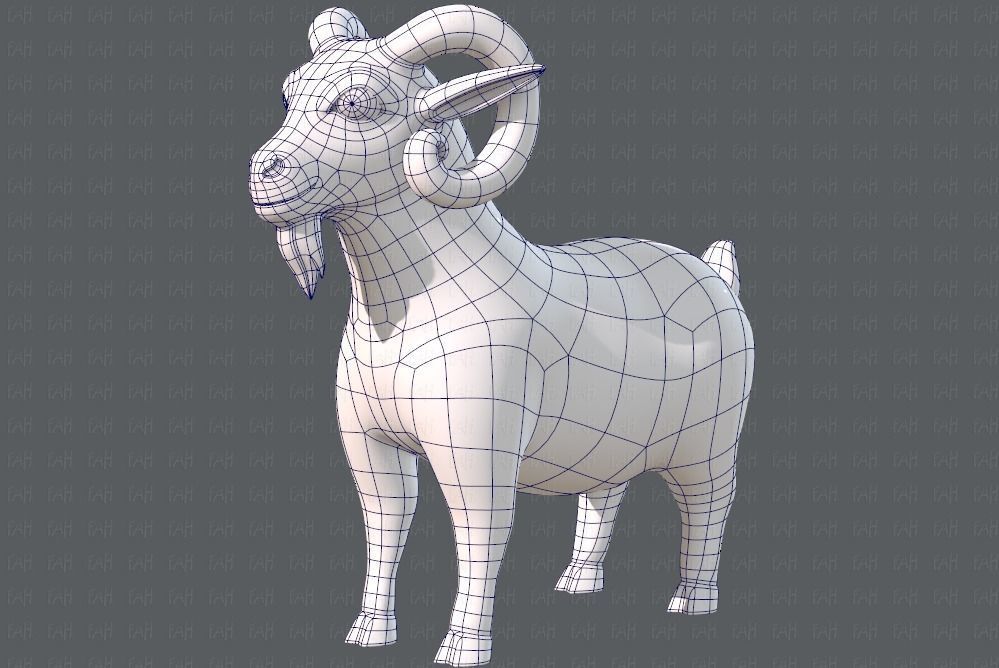 Sheep V01 Low-poly 3D model_38