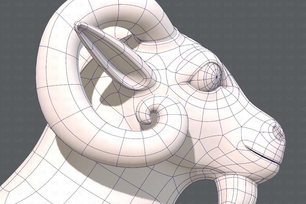 Sheep V01 Low-poly 3D model_27