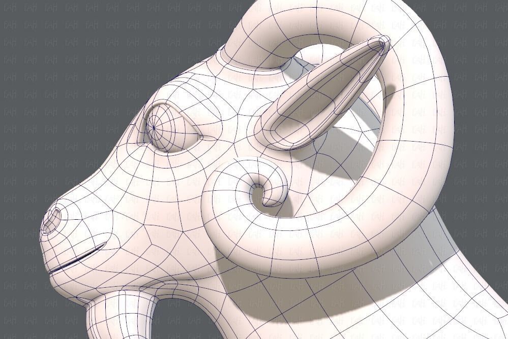 Sheep V01 Low-poly 3D model_31