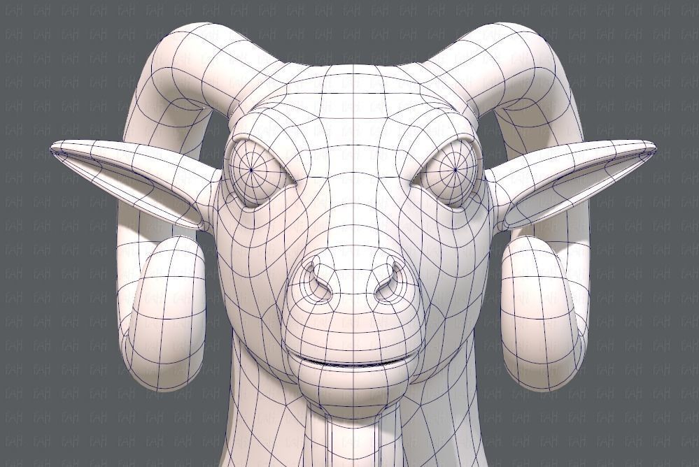 Sheep V01 Low-poly 3D model_25