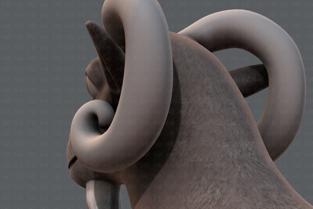 Sheep V01 Low-poly 3D model_22