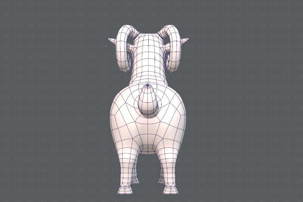 Sheep V01 Low-poly 3D model_13