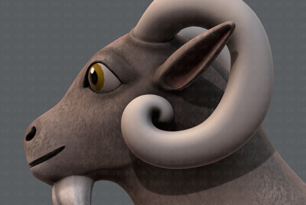 Sheep V01 Low-poly 3D model_23