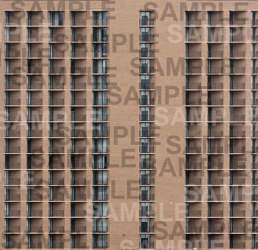 Apartment building walls texture 3D model
