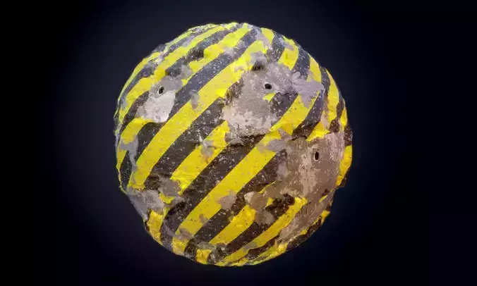 Concrete Rebar Hazard Damaged Seamless PBR Texture